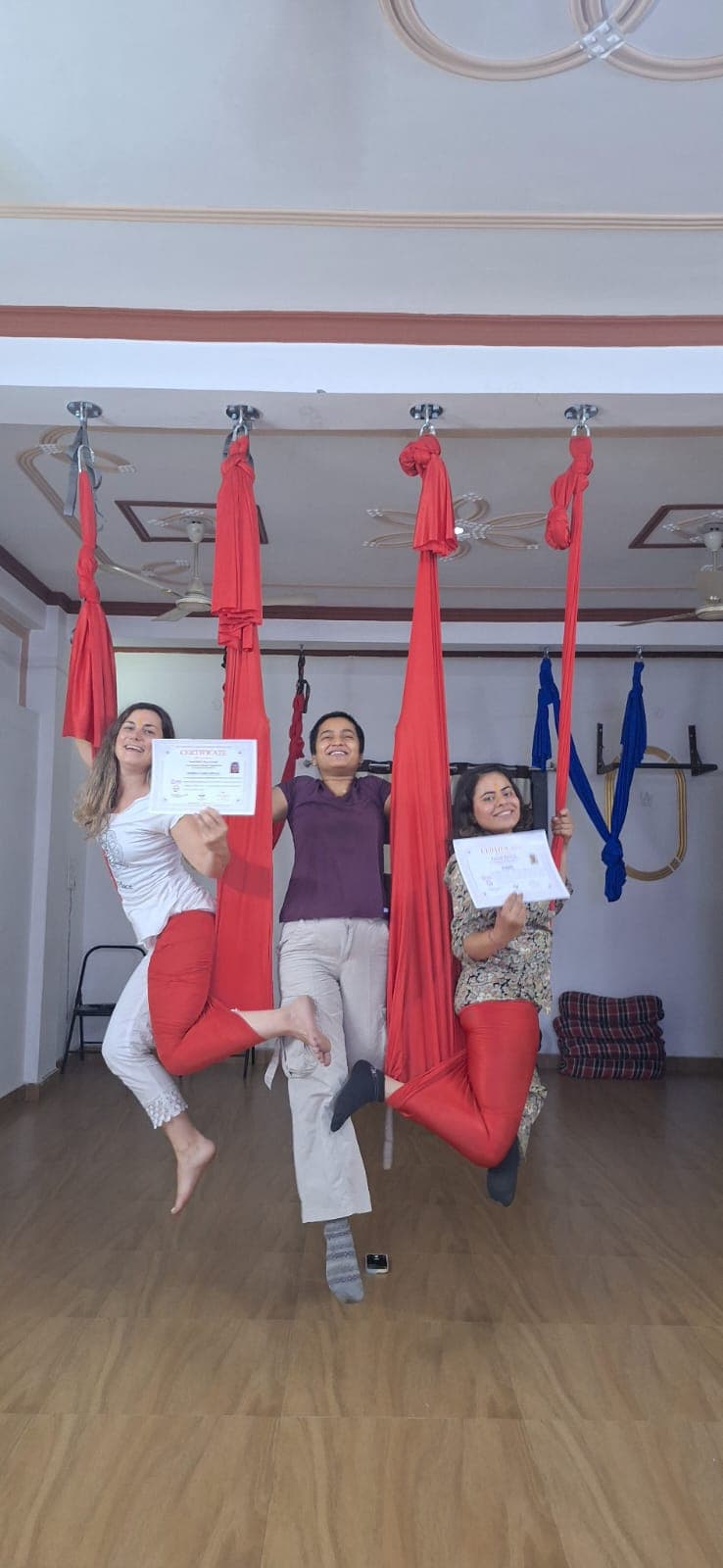 Aerial yoga flow
