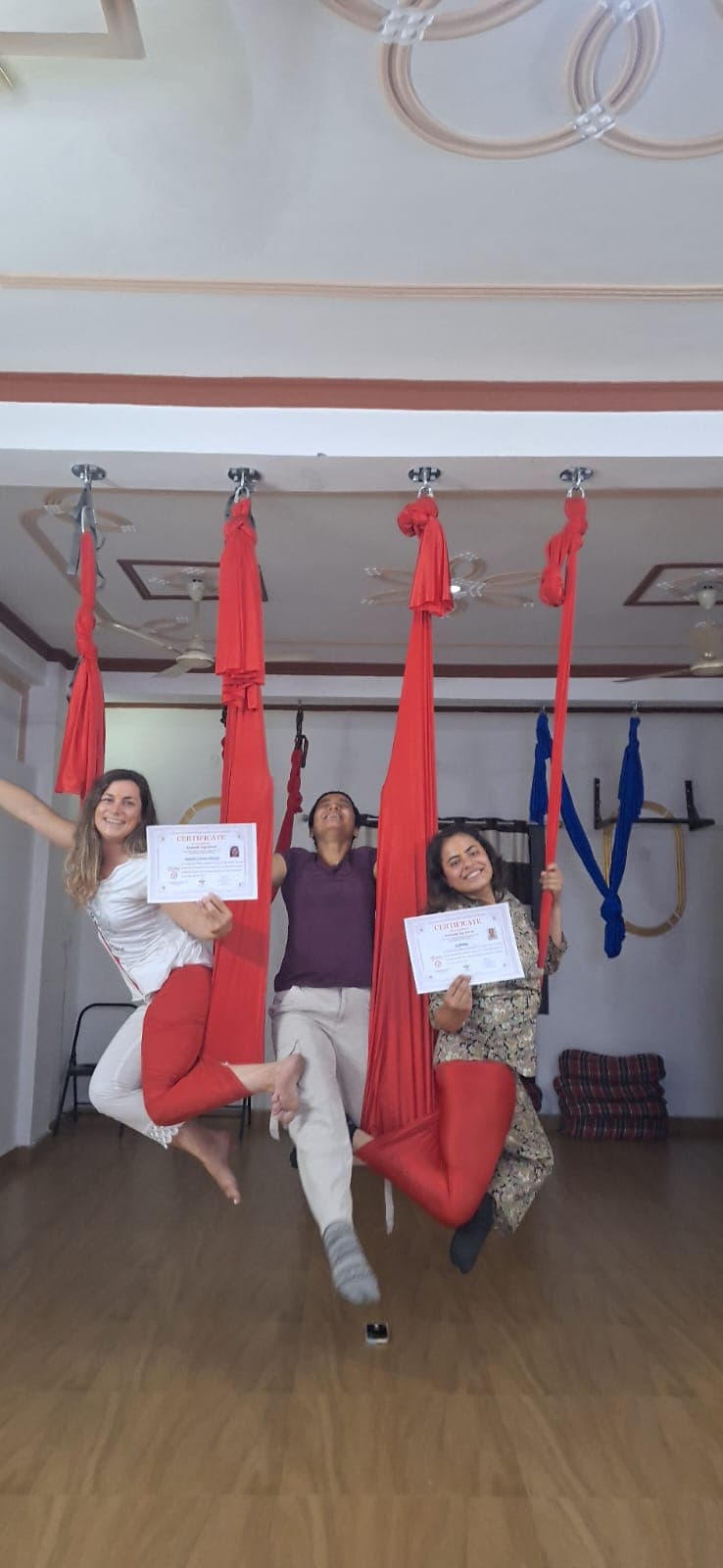 Aerial yoga dedication