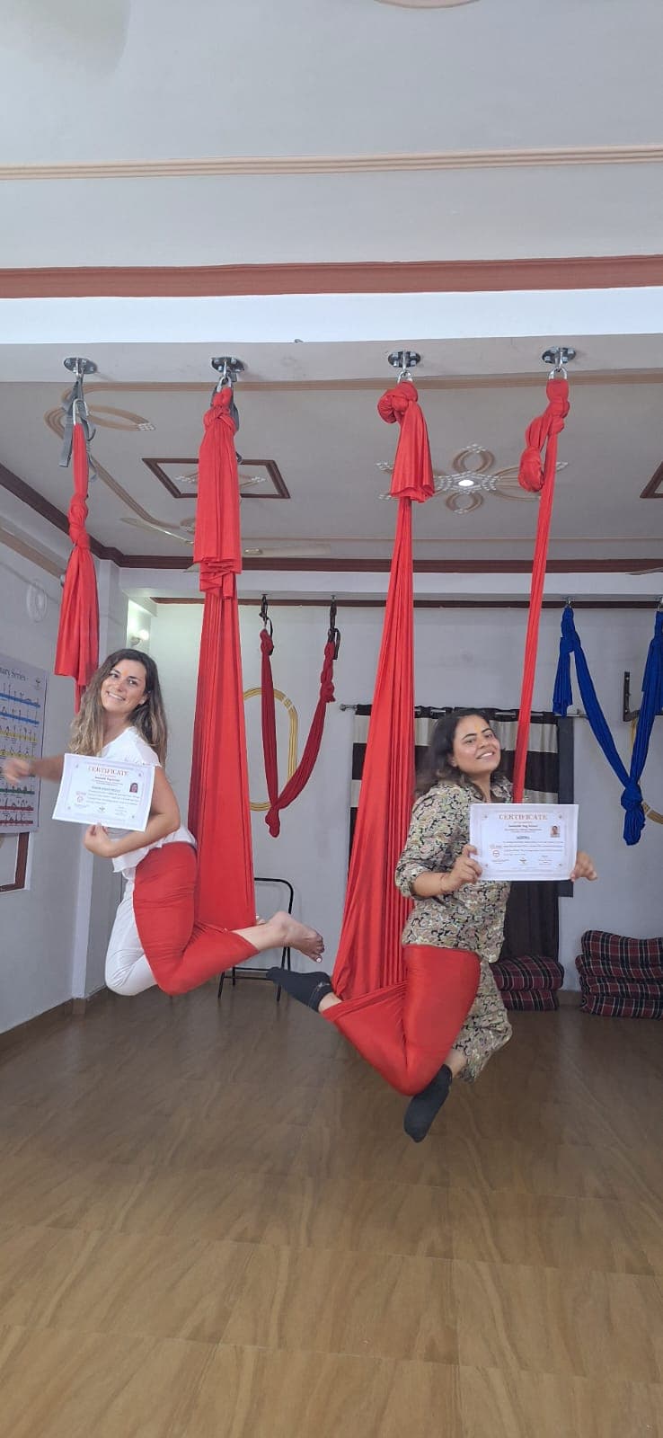 Aerial yoga energy