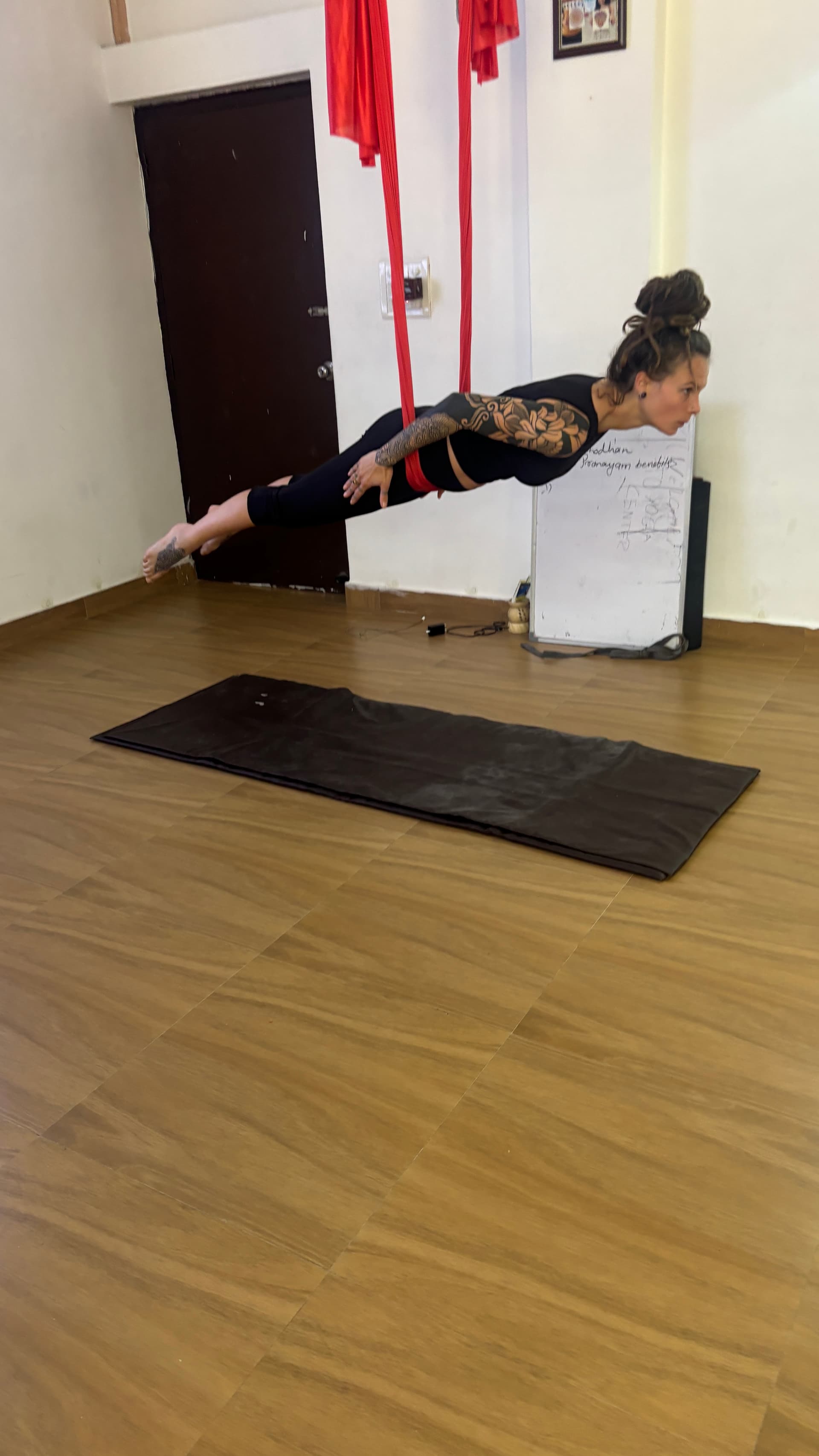 Aerial yoga marina strength