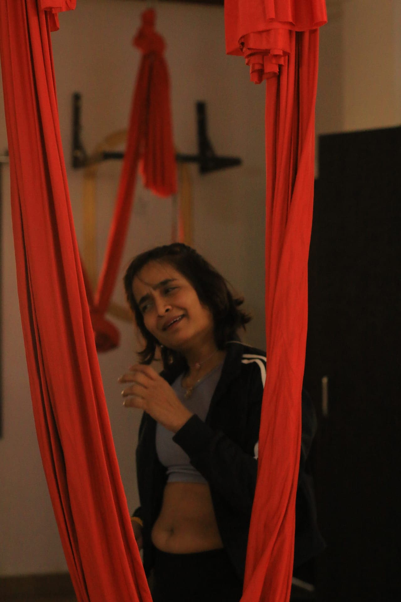 Aerial yoga teacher training group
