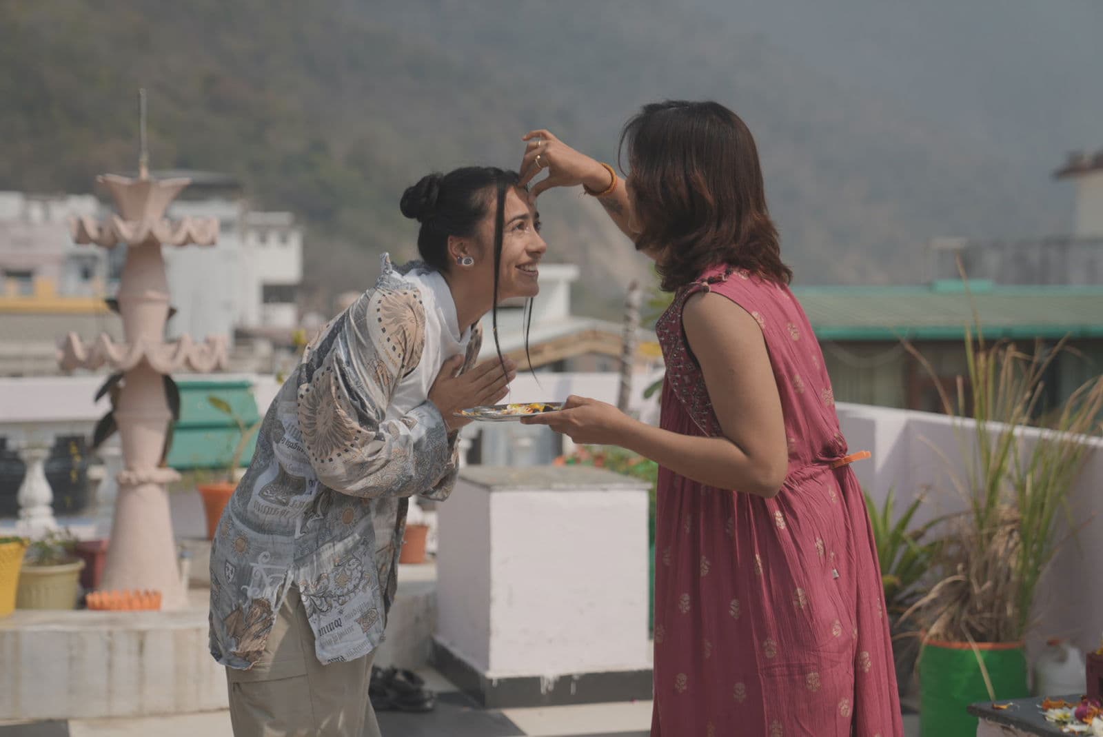 Yoga school student moment 3