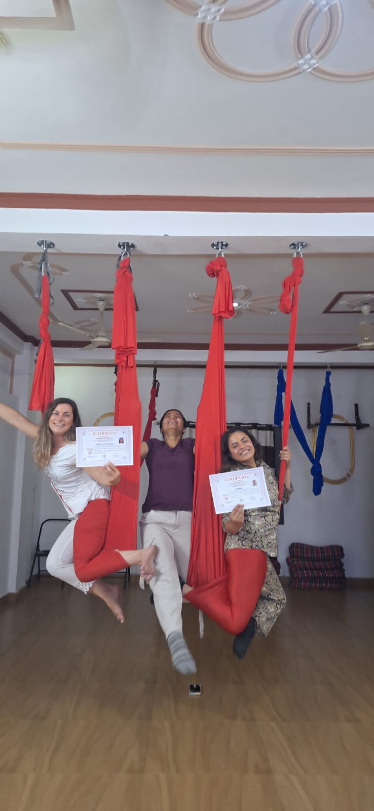Aerial yoga dedication