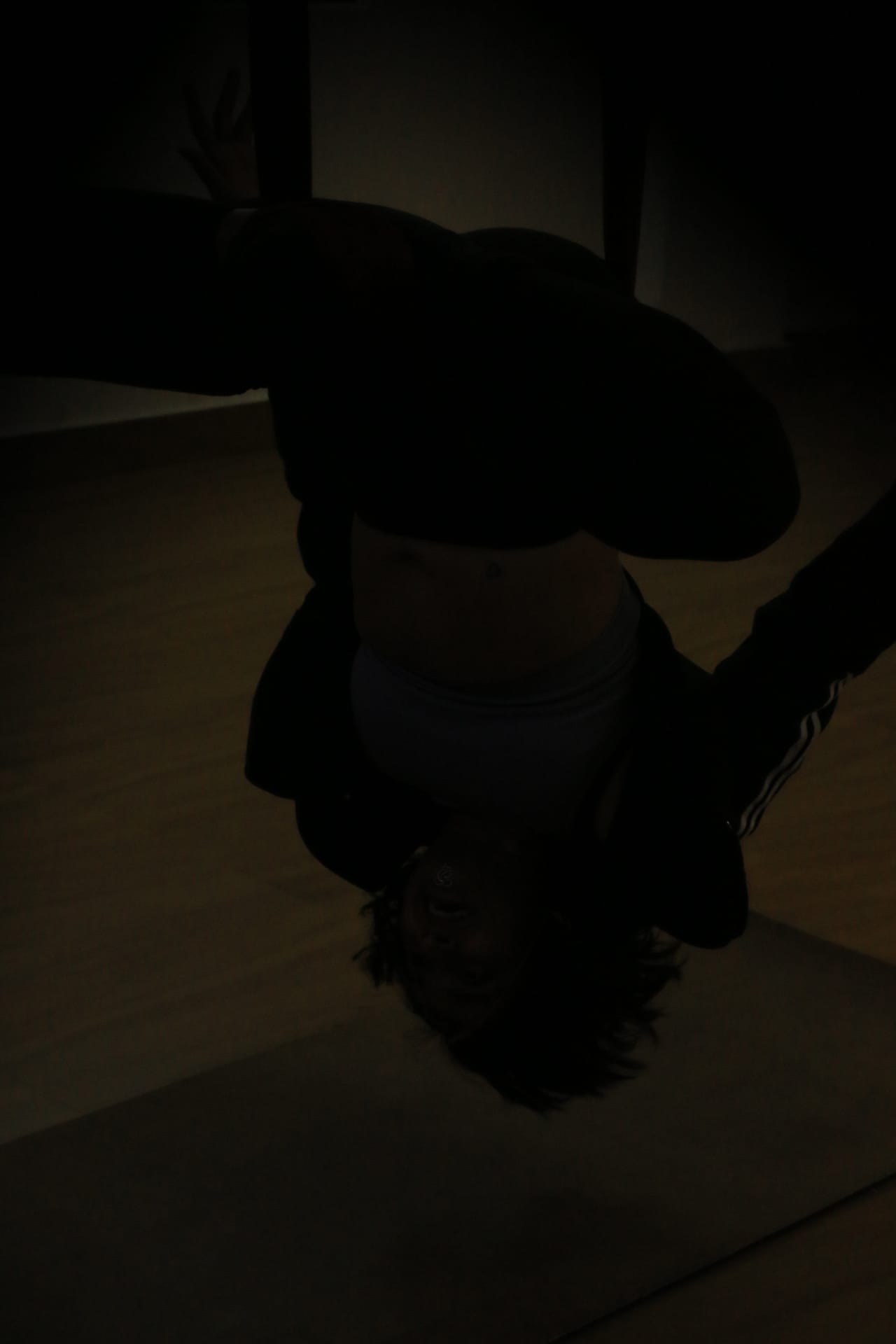 Aerial yoga hammock setup and preparation