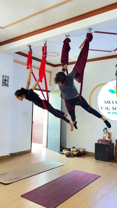 Aerial Drops in Our Rishikesh Studio